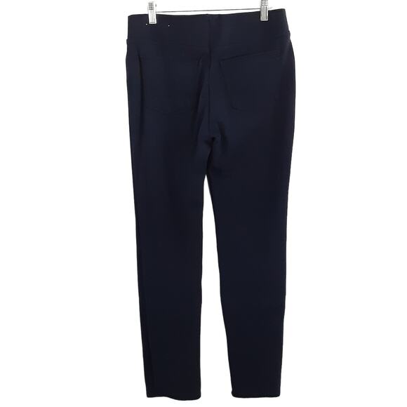 Soft Surroundings Perfect Ponte Knit Straight Leg Pants Navy Blue S Pull On - Picture 3 of 12